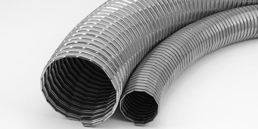 Conveyor hose steel galvanized for industrial applications