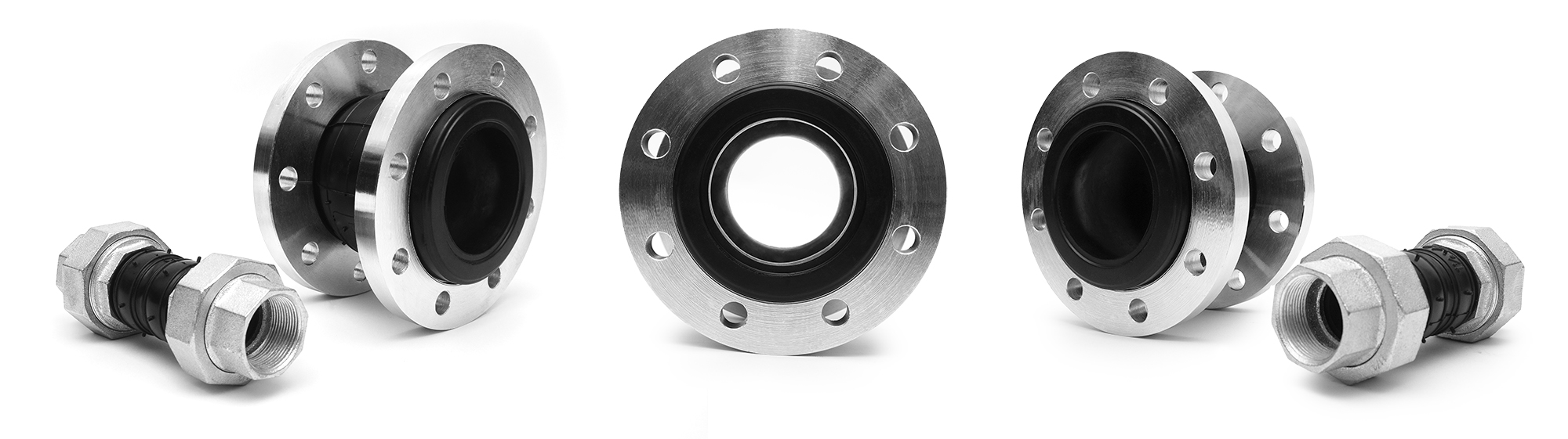 Rubber expansion joints for pipes and hoses