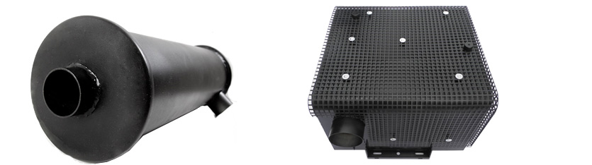 Pipe end machining for reflective silencer